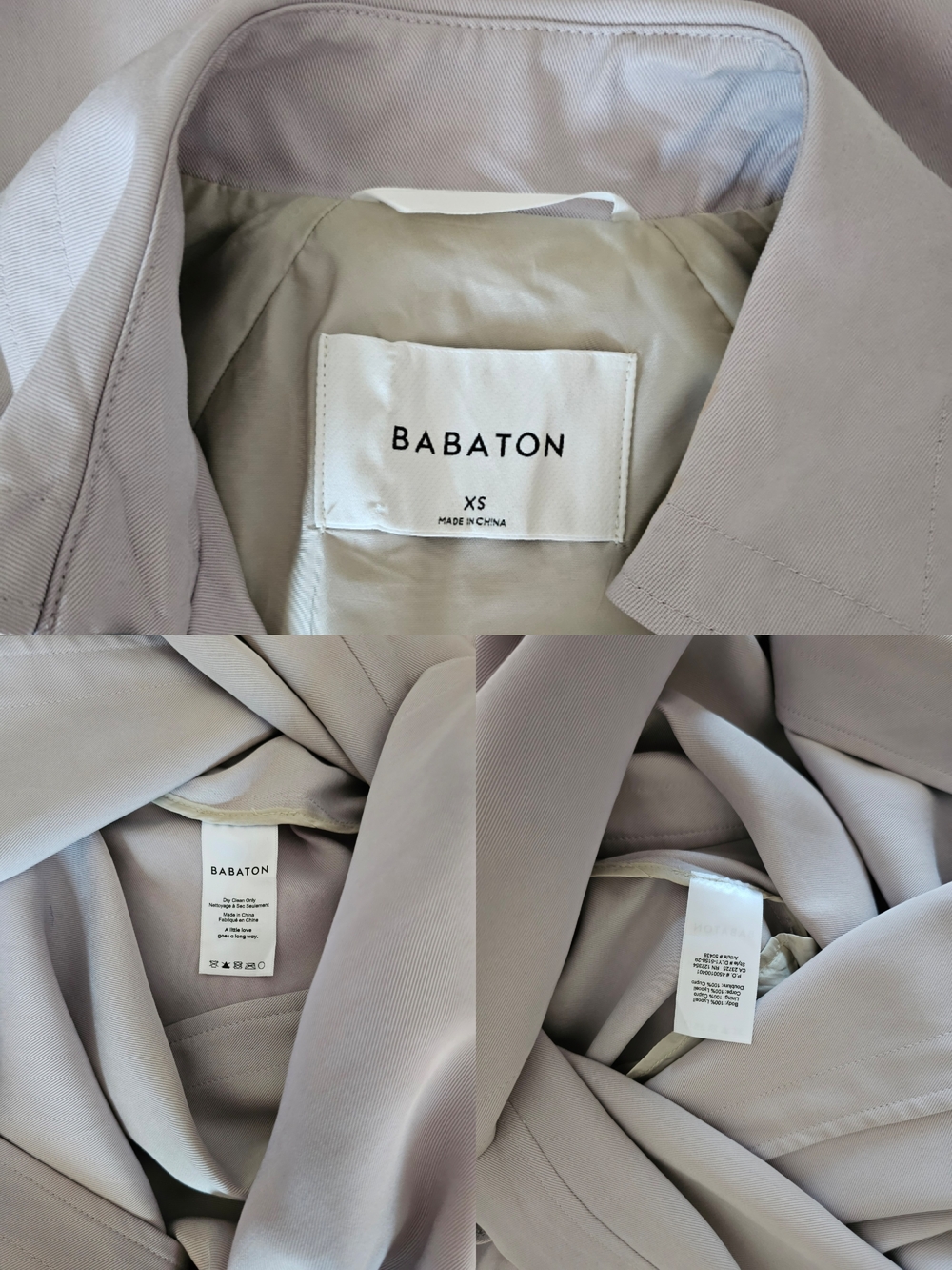 Aritzia Babaton Lilac Lawson Trench Coat - Picture 9 of 16